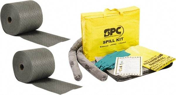 Brady SPC Sorbents - 24 Gal Capacity per Package, Universal Roll - 150' Long x 15" Wide, Gray, Polypropylene - A1 Tooling