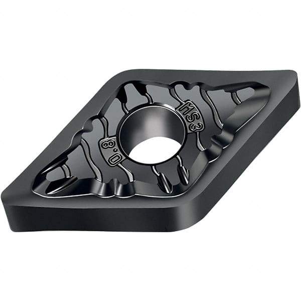 Walter - DNGG MS3 Grade WSM01 Turning Insert - TiAlN+Al2O3+(ZrN) Finish, 55° Rhombic, 12.7mm Inscr Circle, 4.76mm Thick, 0.8mm Corner Radius - A1 Tooling