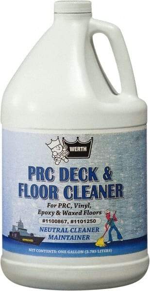 Werth Sanitary Supply - 1 Gal Plastic Bottle Floor Cleaner - Use on All Types of Flooring - A1 Tooling