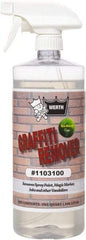 Werth Sanitary Supply - 32 oz Bottle Graffiti/Vandal Mark Remover - VOC Content g/L 250, Removes Graffiti, Adhesives & Grease - A1 Tooling