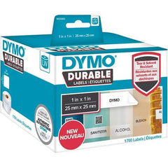 Dymo - Labels, Ribbons & Tapes Type: Durable Square Labels Color: White - A1 Tooling