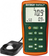 Extech - Light Meters Compatible Lighting: Fluorescent; Sodium; Mercury; Tungsten; Daylight Maximum Measurement (Lux): 1,000 - A1 Tooling