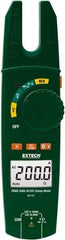 Extech - MA160, CAT III, Digital True RMS Clamp Meter with 0.57" Fork Jaws - 750 VAC, 1000 VDC, 200 AC/DC Amps, Measures Voltage, Capacitance, Continuity, Current, Resistance - A1 Tooling