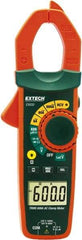 Extech - EX650, CAT III, Digital True RMS Auto Ranging Clamp Meter with 1.18" Clamp On Jaws - 750 VAC, 1000 VDC, 600 AC Amps, Measures Voltage, Capacitance, Continuity, Current, Resistance - A1 Tooling