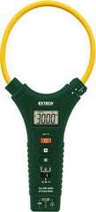 Extech - MA3110, CAT III, Digital True RMS Clamp Meter with 11" Flex Jaws - 1000 VAC/VDC, 3000 AC Amps, Measures Voltage, Capacitance, Continuity, Current, Resistance - A1 Tooling