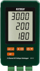 Extech - 1 Phase, 300mV, 0.01 Amp Capability, LCD Display Power Meter - ±0.5% + 0.2mV Voltage Accuracy - A1 Tooling