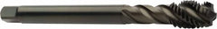 Sandvik Coromant - M12x1.75 Metric 4 Flute 6H Modified Bottoming Spiral Flute Tap - Powdered Metal, Steam Finish, 110mm OAL, Right Hand Flute, Right Hand Thread, Series CoroTap 300 - Exact Industrial Supply