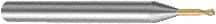 Sandvik Coromant - 0.8mm Diam, 0.5mm LOC, 2 Flute Solid Carbide Ball End Mill - AlCrN Finish, 45mm OAL, 4mm Shank Diam, Ball Flute - A1 Tooling