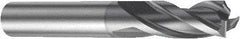 Sandvik Coromant - 2.5mm, 3 Flute, Solid Carbide, Corner Radius End Mill - 57mm OAL, 30° Helix, Right Hand Flute, 7.5mm LOC, Right Hand Cut - A1 Tooling