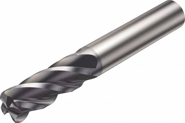 Sandvik Coromant - 20mm, 4 Flute, Solid Carbide, 1mm Corner Chamfer End Mill - 104mm OAL, 42° Helix, Right Hand Flute, 42mm LOC, Right Hand Cut - A1 Tooling