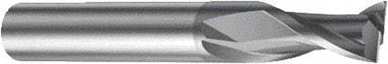 Sandvik Coromant - 2mm, 6.5mm LOC, 6mm Shank Diam, 57mm OAL, 2 Flute, Solid Carbide Square End Mill - Single End, AlCrN Finish, Spiral Flute, 30° Helix, Right Hand Cut, Right Hand Flute, Series CoroMill Plura - A1 Tooling