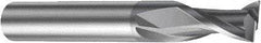 Sandvik Coromant - 2mm, 6.5mm LOC, 6mm Shank Diam, 57mm OAL, 2 Flute, Solid Carbide Square End Mill - Single End, AlCrN Finish, Spiral Flute, 30° Helix, Right Hand Cut, Right Hand Flute, Series CoroMill Plura - A1 Tooling