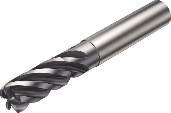 Sandvik Coromant - 16mm, 5 Flute, Solid Carbide, 2mm Corner Chamfer End Mill - 92mm OAL, 38° Helix, Right Hand Flute, 34mm LOC, Right Hand Cut - A1 Tooling