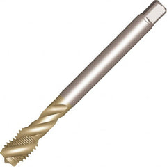 Sandvik Coromant - MF10x1.25 MF 3 Flute 6H Spiral Flute Tap - High Speed Steel, Fe Finish, 100mm OAL, Right Hand Thread, Series CoroTap 300 - Exact Industrial Supply