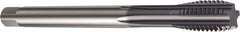 Sandvik Coromant - M8x1.25 Metric 6HX 5 Flute TiAlN Finish High Speed Steel Straight Flute Machine Tap - Right Hand Thread, 90mm OAL, 20mm Thread Length - Exact Industrial Supply