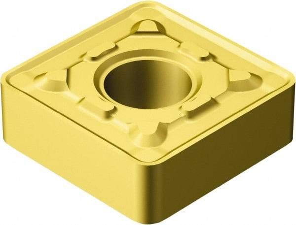 Sandvik Coromant - SNMG644 MRR Grade 2025 Carbide Turning Insert - TiCN/AI2O3/TiN Finish, 90° Square, 3/4" Inscr Circle, 1/4" Thick, 1/16" Corner Radius - A1 Tooling