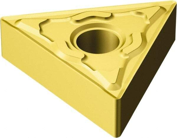 Sandvik Coromant - TNMG331 KF Grade 3005 Carbide Turning Insert - TiCN/Al2O3/TiN Finish, 60° Triangle, 3/8" Inscr Circle, 3/16" Thick, 1/64" Corner Radius - A1 Tooling