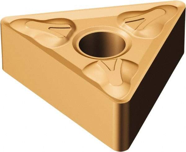 Sandvik Coromant - TNMG332 XM Grade GC15 Carbide Turning Insert - TiAlN/AlCr2O3 Finish, 60° Triangle, 3/8" Inscr Circle, 3/16" Thick, 1/32" Corner Radius - A1 Tooling