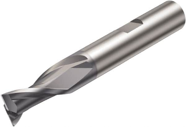 Sandvik Coromant - 20mm, 2 Flute, Solid Carbide, Corner Radius End Mill - 104mm OAL, 30° Helix, Right Hand Flute, 32.5mm LOC, Right Hand Cut - A1 Tooling