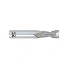 3/4 Dia. x 4 Overall Length 2-Flute .090 C/R Solid Carbide SE End Mill-Round Shank-Center Cutting-Uncoated - A1 Tooling