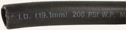 Made in USA - 3/4" ID x 1-5/32" OD CTL Multipurpose Air Hose - 200 Working psi, -40 to 180°F, Black - A1 Tooling