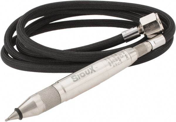 Sioux Tools - 13,000 BPM, 90 psi, 1/4 NPT Inlet, Air Engraving Pen - Includes 59" Hose - A1 Tooling