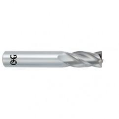 5/8 Dia. x 3-1/2 Overall Length 4-Flute .020 C/R Solid Carbide SE End Mill-Round Shank-Center Cutting-Uncoated - A1 Tooling