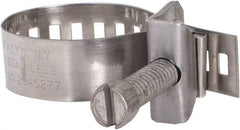 IDEAL TRIDON - SAE Size 12, 11/16 to 1-1/4" Diam, Stainless Steel Double Lock Hose Worm Drive Clamp - Material Grade 301 - A1 Tooling