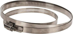 IDEAL TRIDON - SAE Size 318, 17-1/2 to 20-3/8" Diam, Stainless Steel Quick Engagement Hose Worm Drive Clamp - Material Grade 304 - A1 Tooling