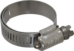 IDEAL TRIDON - SAE Size 16, 3/4 to 1-1/2" Diam, Stainless Steel Lined Worm Drive Clamp - Material Grade 316 - A1 Tooling