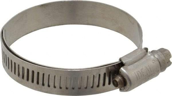 IDEAL TRIDON - SAE Size 28, 1-1/4 to 2-1/4" Diam, Stainless Steel Lined Worm Drive Clamp - Material Grade 316 - A1 Tooling