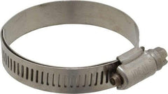 IDEAL TRIDON - SAE Size 28, 1-1/4 to 2-1/4" Diam, Stainless Steel Lined Worm Drive Clamp - Material Grade 316 - A1 Tooling