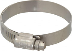 IDEAL TRIDON - SAE Size 32, 1-9/16 to 2-1/2" Diam, Stainless Steel Lined Worm Drive Clamp - Material Grade 316 - A1 Tooling