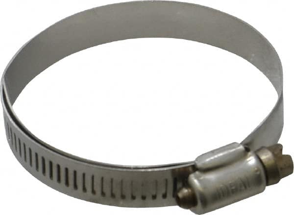 IDEAL TRIDON - SAE Size 36, 1-13/16 to 2-3/4" Diam, Stainless Steel Lined Worm Drive Clamp - Material Grade 316 - A1 Tooling