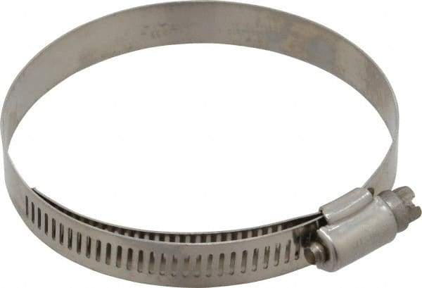 IDEAL TRIDON - SAE Size 48, 2-9/16 to 3-1/2" Diam, Stainless Steel Lined Worm Drive Clamp - Material Grade 316 - A1 Tooling