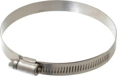 IDEAL TRIDON - SAE Size 60, 3-5/16 to 4-1/4" Diam, Stainless Steel Lined Worm Drive Clamp - Material Grade 316 - A1 Tooling