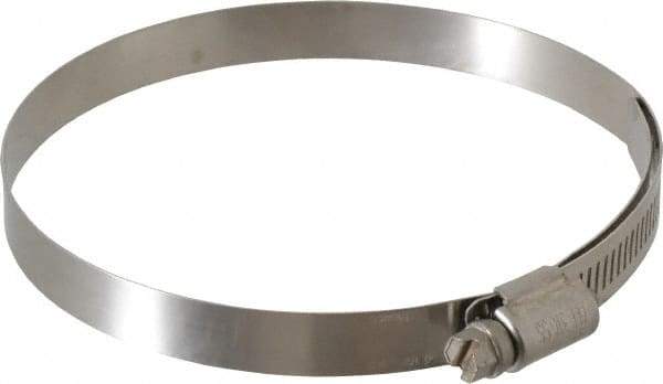 IDEAL TRIDON - SAE Size 64, 3-9/16 to 4-1/2" Diam, Stainless Steel Lined Worm Drive Clamp - Material Grade 316 - A1 Tooling