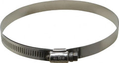 IDEAL TRIDON - SAE Size 72, 4-1/16 to 5" Diam, Stainless Steel Lined Worm Drive Clamp - Material Grade 316 - A1 Tooling