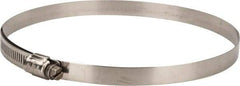 IDEAL TRIDON - SAE Size 96, 5-9/16 to 6-1/2" Diam, Stainless Steel Lined Worm Drive Clamp - Material Grade 316 - A1 Tooling