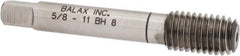 Balax - 5/8-11 UNC H8 Thread Limit Bottoming Thread Forming Tap - High Speed Steel, Bright Finish, 3-13/16" OAL, 1" Thread Length, Right Hand Thread, Series BXB - A1 Tooling