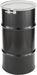 Made in USA - 16 Gallon Cylindrical Carbon Steel Open Head Drum - 27" High x 14" Diam - A1 Tooling