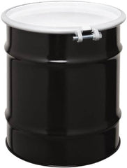 Made in USA - 20 Gallon Cylindrical Carbon Steel Open Head Drum - 19-1/4" High x 18-1/4" Diam - A1 Tooling