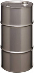 Made in USA - 16 Gallon Cylindrical Stainless Steel Tight Head Drum - 27" High x 14" Diam - A1 Tooling