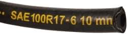 Parker - -6 Hose Size, 3/8" ID, 3,000 psi Work Pressure Hydraulic Hose - 2-1/2" Radius, Synthetic Rubber, -40°F to 212°F - A1 Tooling