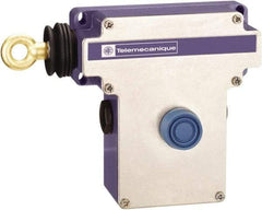 Telemecanique Sensors - 10 Amp, NO/NC Configuration, Left Hand Operation, Rope Operated Limit Switch - Pushbutton Reset, Cable Pull, 300 VAC/VDC - A1 Tooling