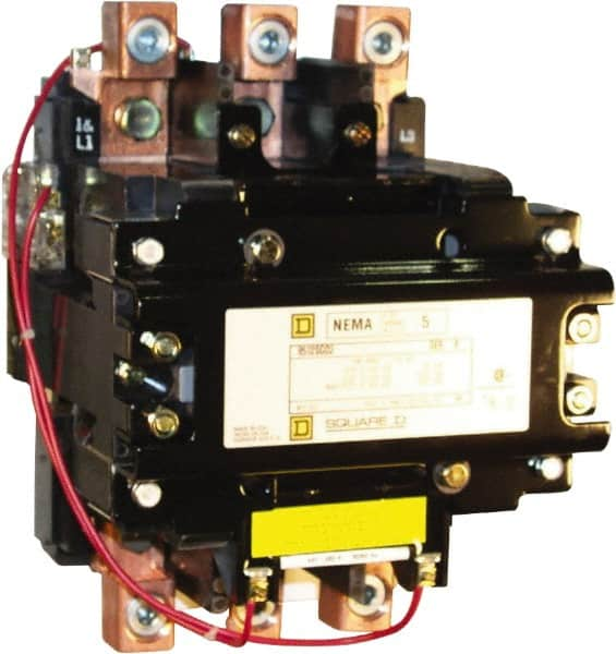 Square D - 2 Pole, 440 Coil VAC at 50 Hz and 480 Coil VAC at 60 Hz, 270 Amp NEMA Contactor - Open Enclosure, 50 Hz at 440 VAC and 60 Hz at 480 VAC - A1 Tooling