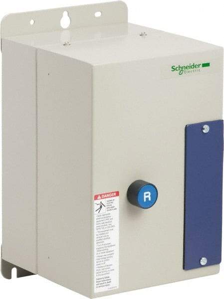 Schneider Electric - 3 Pole, 12 Amp, 120 Coil VAC, Nonreversible Enclosed IEC Motor Starter - 1 Phase Hp: 0.5 at 120 VAC, 2 at 240 VAC, 3 Phase Hp: 10 at 575 VAC, 3 at 208 VAC, 3 at 230 VAC, 7.5 at 460 VAC - A1 Tooling