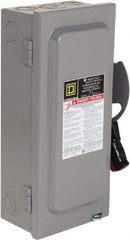 Square D - 30 Amp, 600 VAC/VDC, 3 Pole Nonfused Safety Switch - NEMA 1, 10 hp at 600 VAC, 15 at 600 VDC (Single Phase), 30 hp at 600 VAC, 15 hp at 600 VDC (Triple Phase) - A1 Tooling