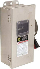 Square D - 30 Amp, 600 VAC/VDC, 3 Pole Nonfused Safety Switch - NEMA 12, 3, 3R, 4 & 4X, 10 hp at 600 VAC, 15 at 600 VDC (Single Phase), 30 hp at 600 VAC, 15 hp at 600 VDC (Triple Phase) - A1 Tooling