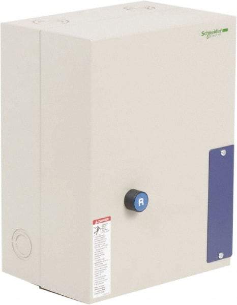 Schneider Electric - 3 Pole, 80 Amp, 120 Coil VAC, Nonreversible Enclosed IEC Motor Starter - 1 Phase Hp: 15 at 240 VAC, 7.5 at 120 VAC, 3 Phase Hp: 25 at 208 VAC, 30 at 230 VAC, 60 at 460 VAC, 60 at 575 VAC - A1 Tooling